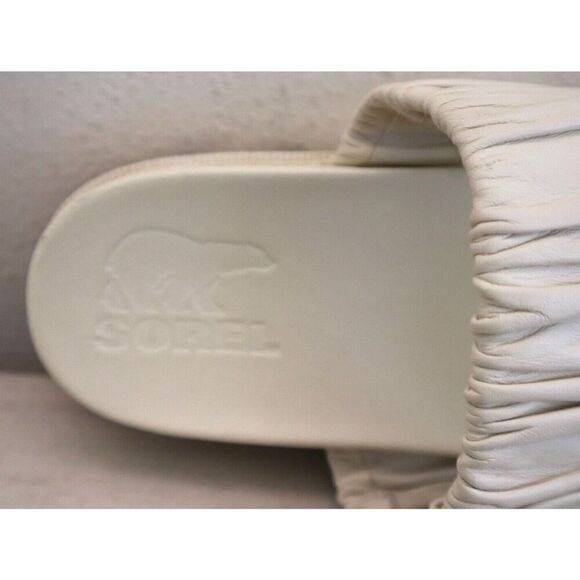 Sorel Women's Sz 9.5 Chalk, Gum / Off White Roaming Two Strap Slide Sandals - Picture 8 of 11